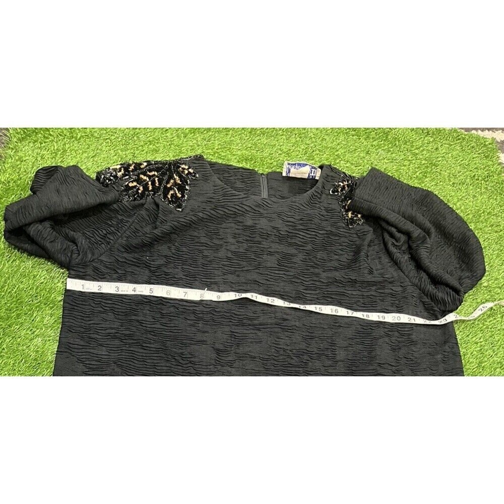 Leslie‎ Fay Vintage 1990s Womens Autumn Fall Leaves Sequin  Top  Xl - Picture 7 of 9